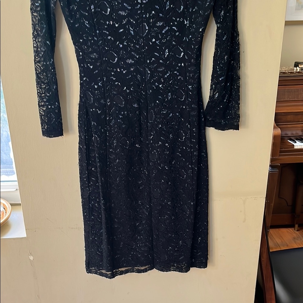 L'Wren Scott Black and White V-Neck Sheath Dress - Picture 8 of 15
